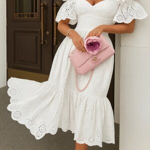 White Eyelet Dress